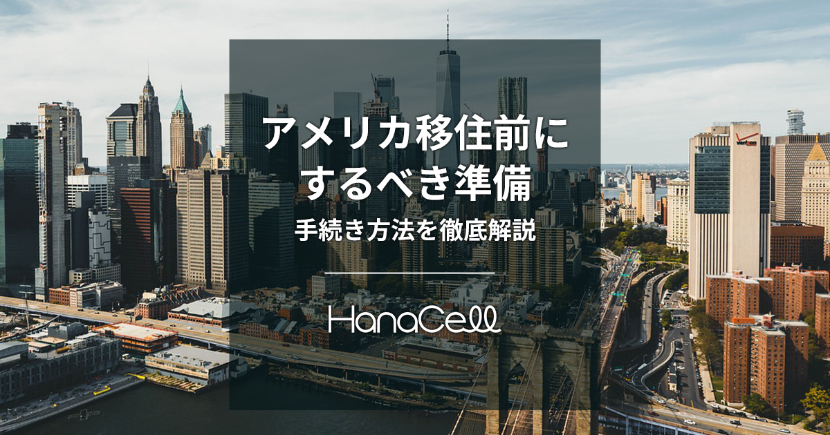 2023年】アメリカ移住前にするべき準備｜手続き方法を徹底解説｜日本人